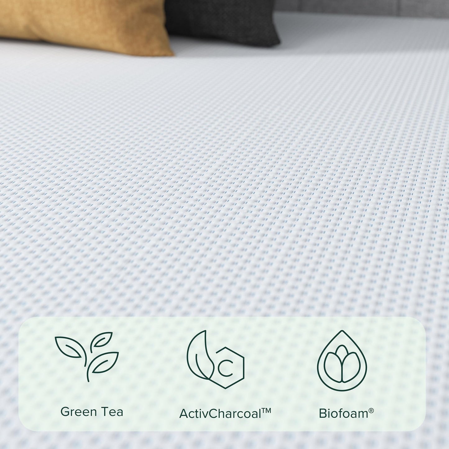 Zinus 8-Inch Twin Cooling Memory Foam Mattress – Green Tea & Fiberglass Free