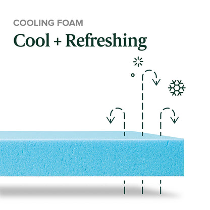Zinus 8-Inch Twin Cooling Memory Foam Mattress – Green Tea & Fiberglass Free