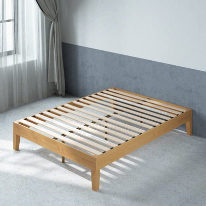 ZINUS Vivek Wood Platform Bed Frame with Headboard Queen
