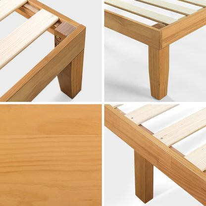 ZINUS Vivek Wood Platform Bed Frame with Headboard Queen