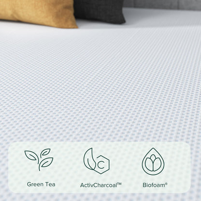 Zinus 8-Inch Twin Cooling Memory Foam Mattress – Green Tea & Fiberglass Free