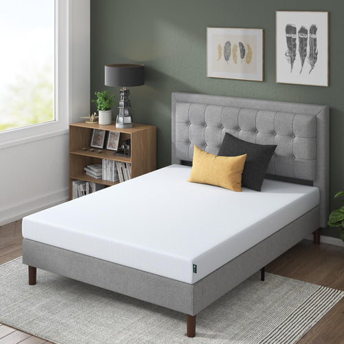 Zinus 8-Inch Twin Cooling Memory Foam Mattress – Green Tea & Fiberglass Free