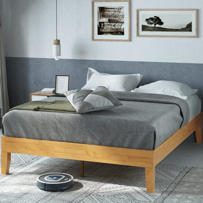 ZINUS Vivek Wood Platform Bed Frame with Headboard Queen
