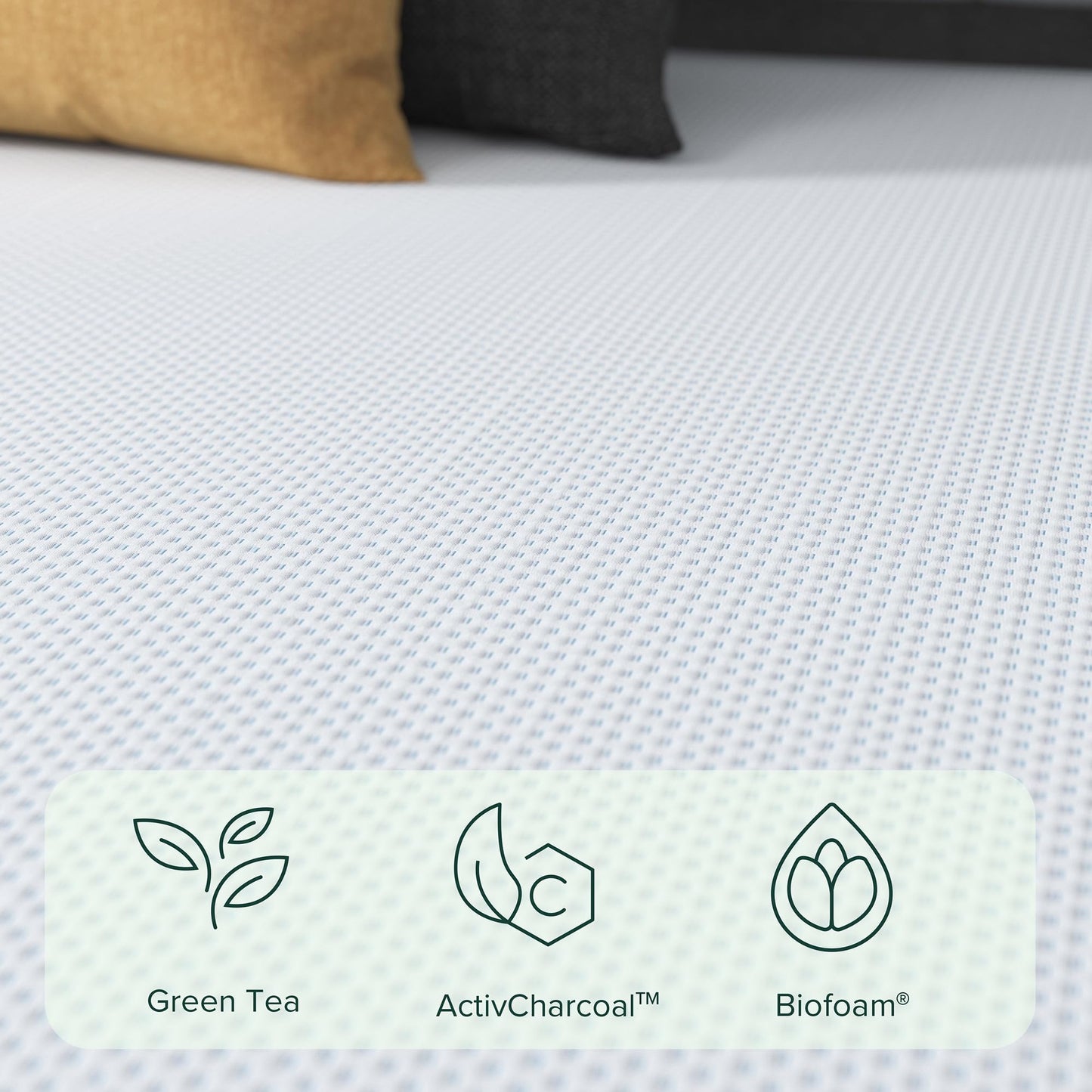 Zinus 8-Inch Twin Cooling Memory Foam Mattress – Green Tea & Fiberglass Free