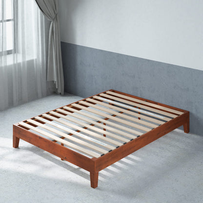 ZINUS Vivek Wood Platform Bed Frame with Headboard Queen