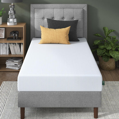 Zinus 8-Inch Twin Cooling Memory Foam Mattress – Green Tea & Fiberglass Free