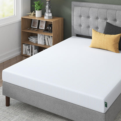 Zinus 8-Inch Twin Cooling Memory Foam Mattress – Green Tea & Fiberglass Free
