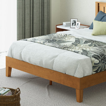 ZINUS Vivek Wood Platform Bed Frame with Headboard Queen