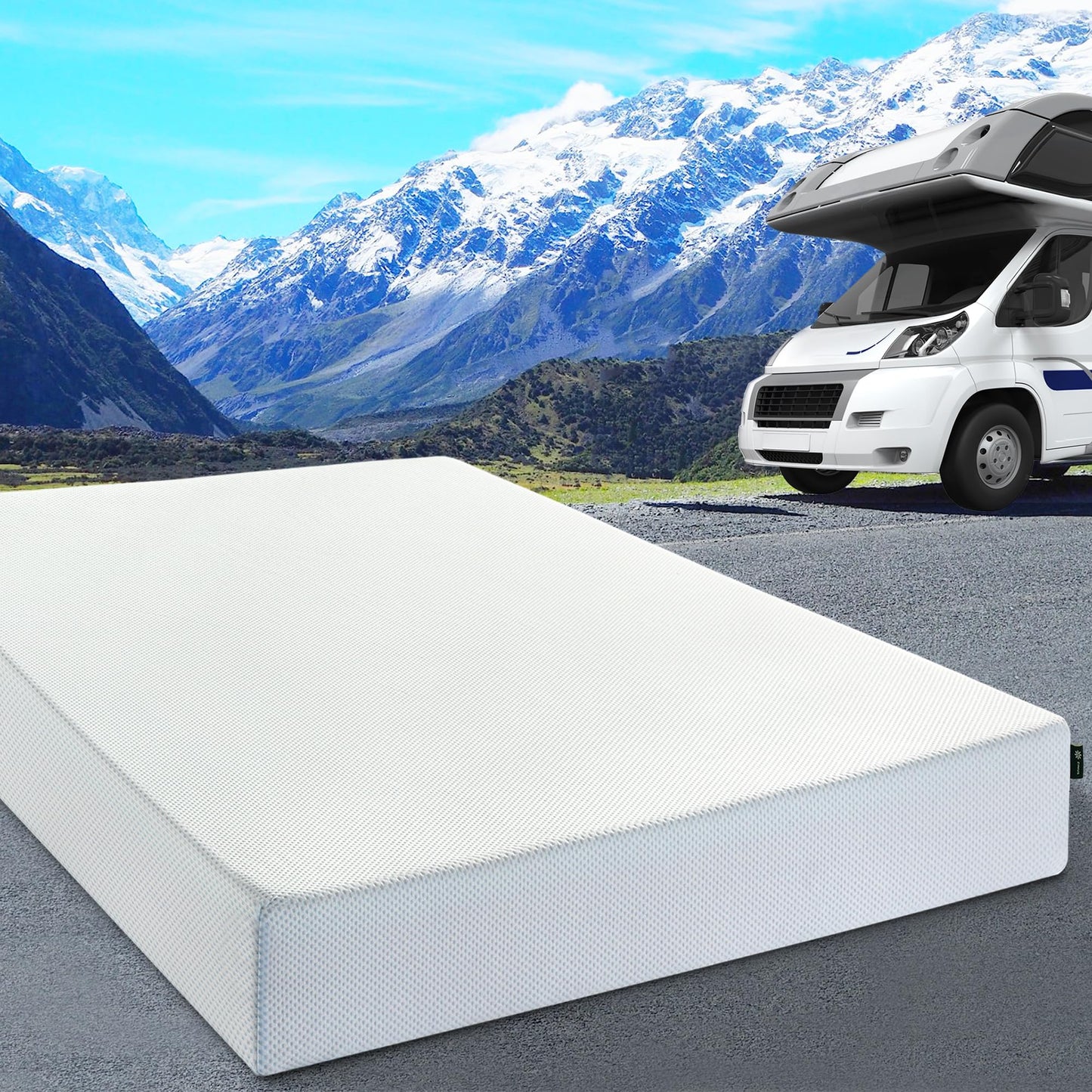 Zinus 8-Inch Twin Cooling Memory Foam Mattress – Green Tea & Fiberglass Free
