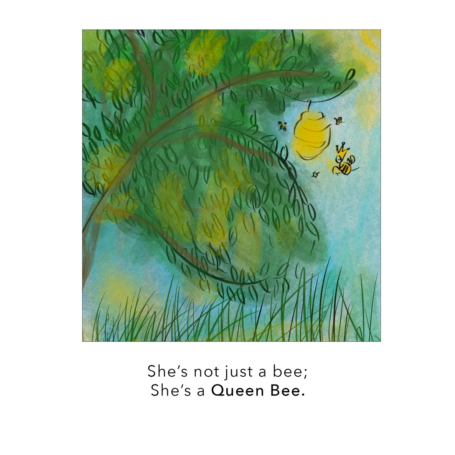 "Queen Bee" Sterling Silver Necklace with White Sapphires