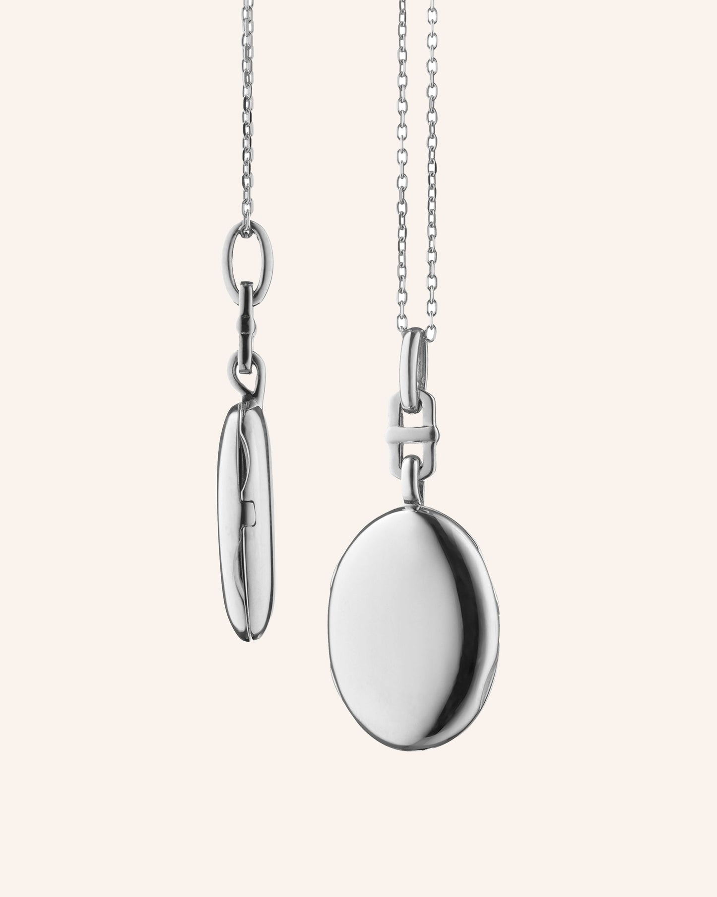 Slim Oval "Eve" Locket Necklace