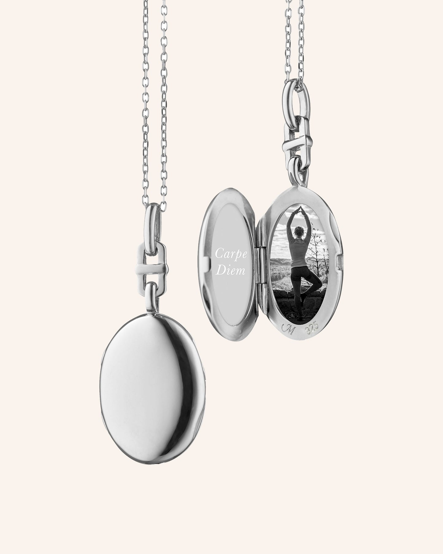 Slim Oval "Eve" Locket Necklace