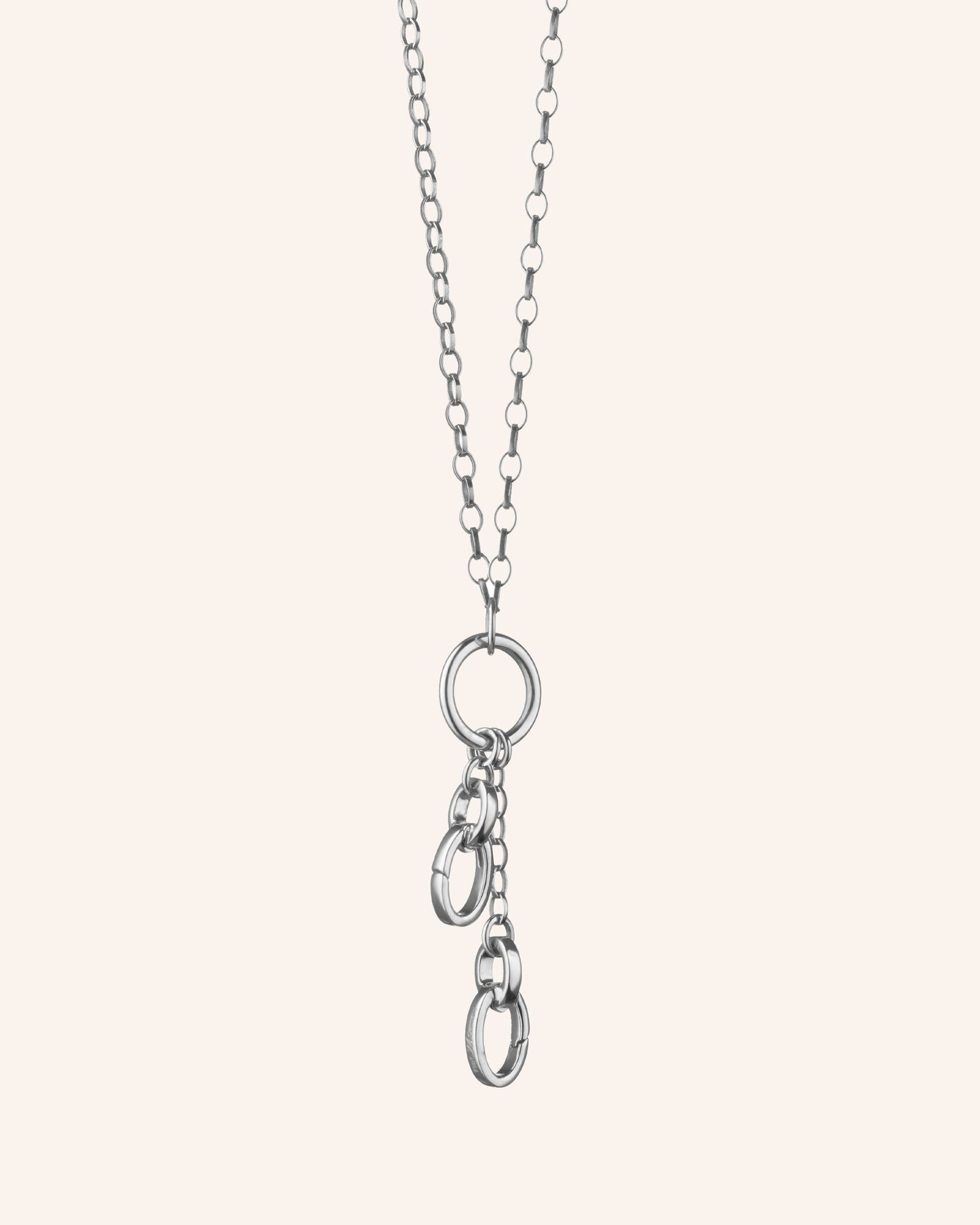 18" "Design Your Own" Short Charm Chain Necklace, 2 Charm Stations